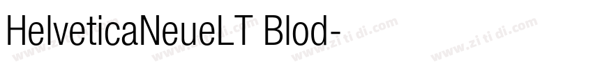 HelveticaNeueLT Blod字体转换